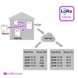 FM232t – Capteur IoT mesure température intérieure (LoRa local)